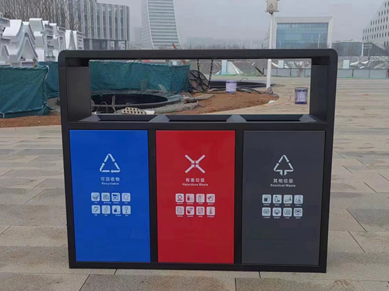 果皮箱，鼎宇三箱果皮箱